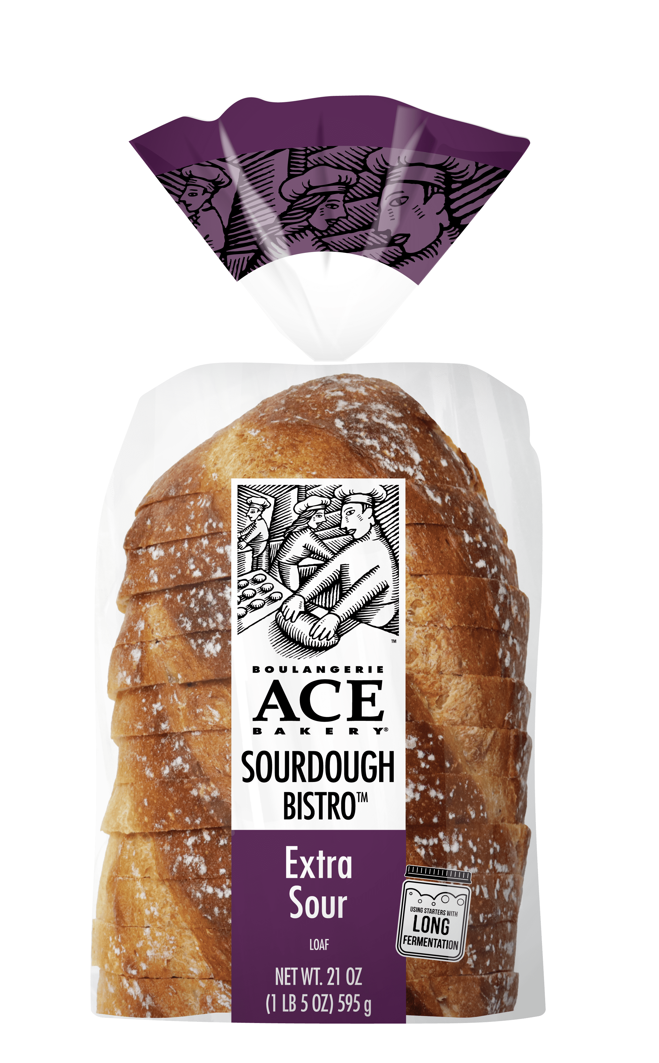 ACE Bakery® Extra Sourdough Bistro Regular Sliced Half-Loaf, 1 Count, 21 oz, Shelf-Stable