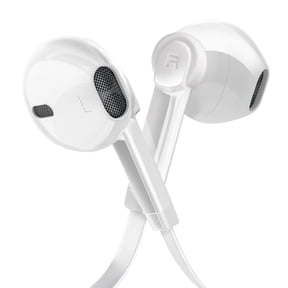 ACE Earbuds, In-Ear Gaming Headset Headphones with Dual Microphone for PS4 PS5 PC Xbox One iPhone Super Nintendo Gamecube, Wired Earbuds with Noise Cancellation,Heavy Bass, 3.5mm Jack - White
