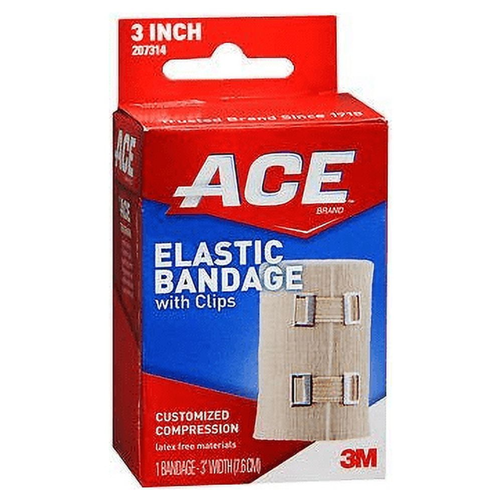 ACE Elastic Bandage w/ Clips Customize Compression & Odor Resistant, 5-Pack