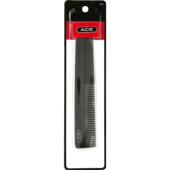 ACE Hair Comb, Fine Tooth Comb, Black, 7-Inch