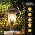 thumbnail image 1 of ACE-LIGHTS,Vintage Outdoor Lamp Post Light with Clear Glass Shade(1 PC & Bulbs Not Included),Waterproof Lantern,Classic Bronze Finish,Ideal for Yard,Porch,Walkway,Driveway Lighting(Brown+Bronze), 1 of 9