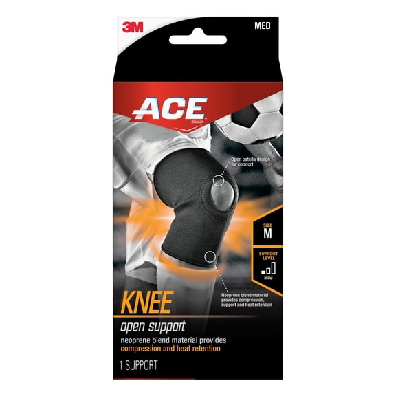 ACE Open Knee Support, 907005, Medium