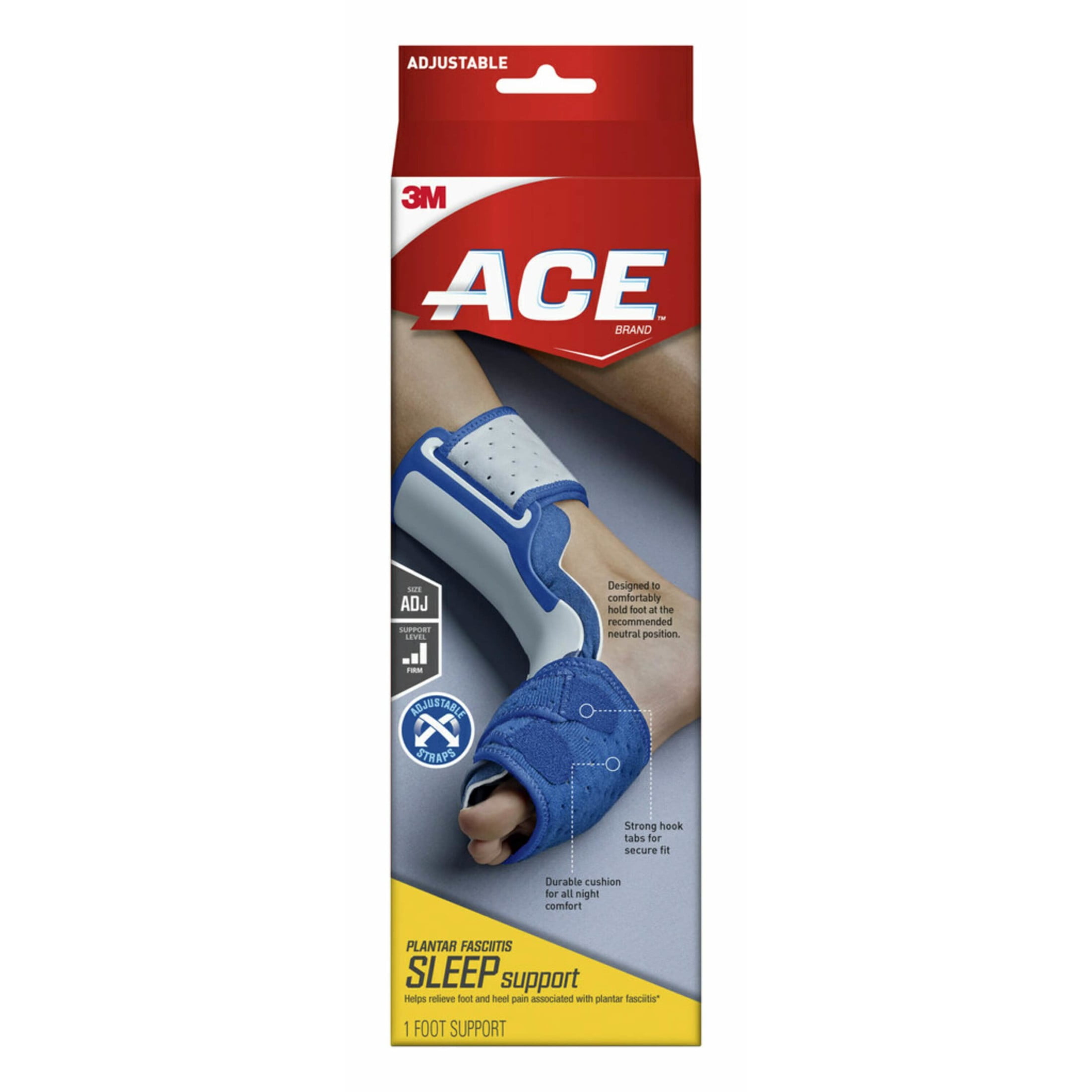 ACE Brand Plantar Fasciitis Sleep Support, Adjustable, Navy