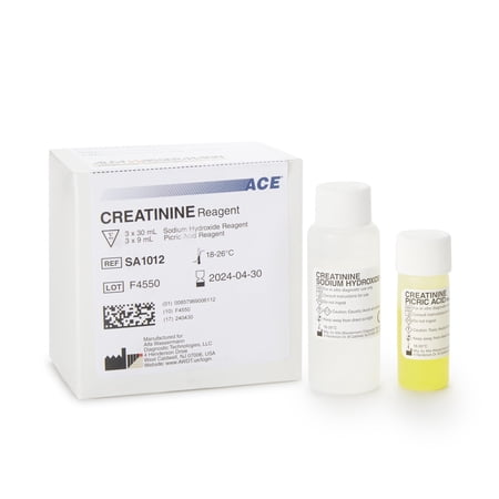 ACE Reagent for use with ACE and ACE Alera Analyzers, Creatinine test, Alfa Wassermann SA1012, 1 Count