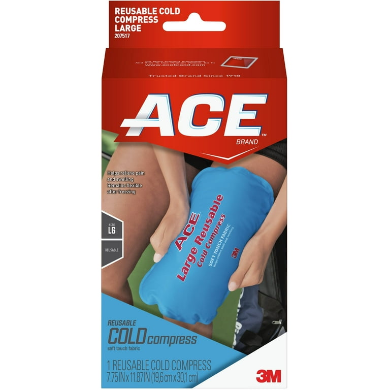 ACE Reusable Cold Compress Large for Pain Relief Soft Touch Fabric
