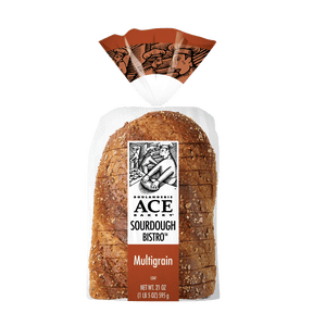 ACE Bakery Sourdough Multigrain Bread Regular Bistro Loaf, 1 Count, 21 oz, Shelf-Stable