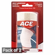 ACE Self-Adhering Elastic Bandage, 4 Inches Pack of 2