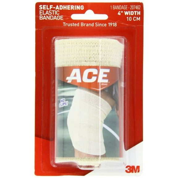 ACE Self-Adhering Elastic Bandage, 4 Inches (Pack of 4)