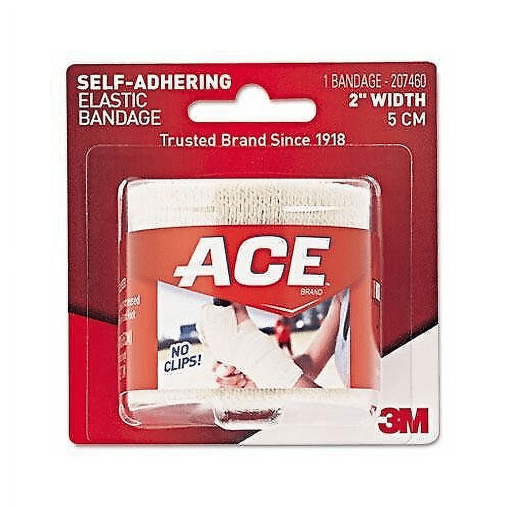 ACE SelfAdhesive Bandage No Clip Firm Support and Compression 2 In, 2