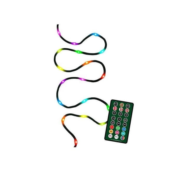 Celebrations Platinum LED RGB 100 ct String Christmas Lights 16.5 ft.