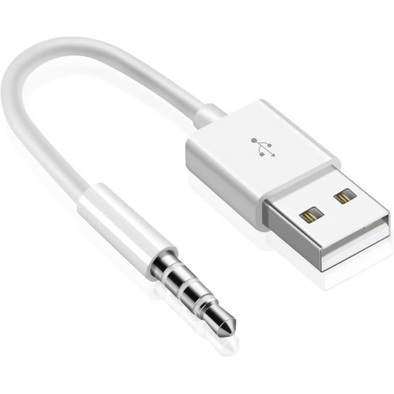 ACE USB Charging Sync Data Cable for Shuffle 3rd, 4th, 5th, 6th, 7th Generation - White