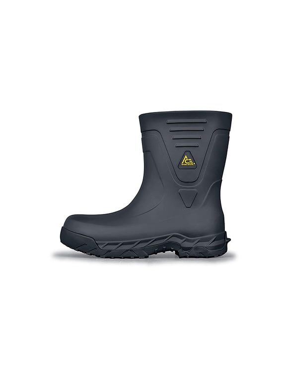 ACE Unisex Soft Toe Slip-Resistant Work Boots - EH-Rated, Non-Slip Safety Boots for Men & Women - Ideal for Tradesmen, Foremen & Job site Crews - Bullfrog Pro II, Size 5 CA2
