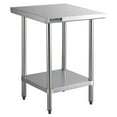 thumbnail image 1 of ACE WT-E3018 Commercial Flat Top Work Table with Stainless Steel Top, 1 Galvanized Undershelf & Adjustable Bullet Feet, 30"W x 18"L x 35"H, ETL Certified, 1 of 4