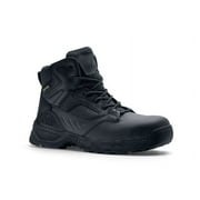 ACE Work Boots Defender, Men's 6" Nano Composite Toe (NCT) Work Boots, Slip Resistant, Water Resistant, Black