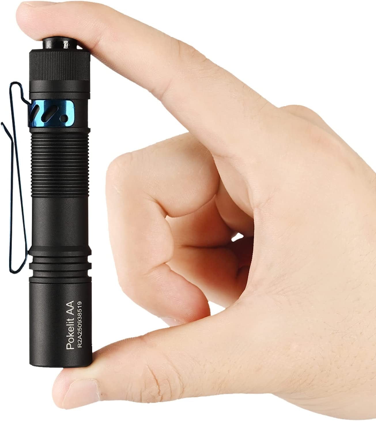 ACEBEAM Pokelit AA High CRI Bright Small Mini Flashlight, 550 Lumens Rechargeable Pocket EDC Flashlight Tools, Led Flashlights for Home, Work, Dog Walking, Camping, Hiking, Everyday Use
