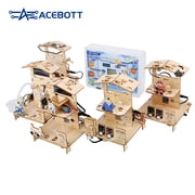 ACEBOTT 5-in-1 ESP32 STEM Smart Kit STEM Robotics Science Kits Smart Home IoT Starter Kit Compatible with Arduino IDE Engineering Projects STEA kit