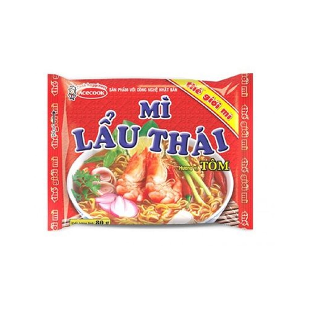 ACECOOK MI LAU THAI INSTANT NOODLE SHRIMP FLAVOUR 30 PK