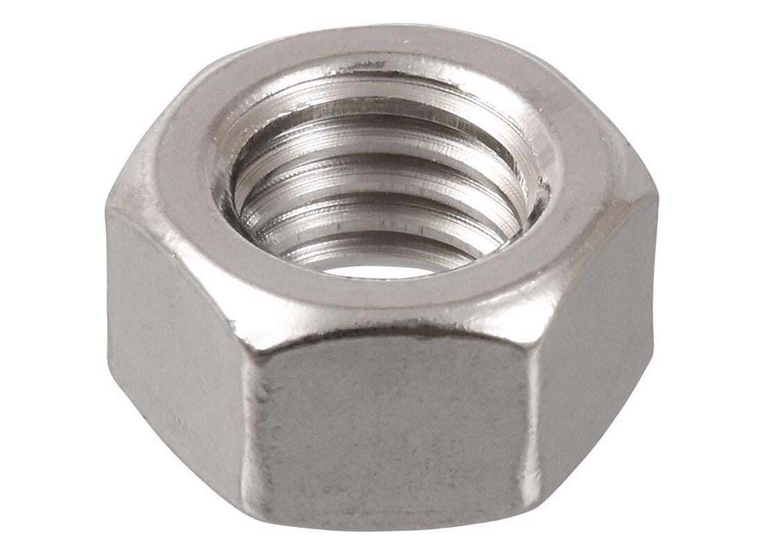 Hillman Stainless Steel Hex Nut - 1/2-13, Grade 2, Smooth Finish - 50 Pack