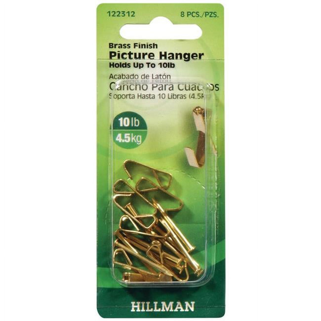 ACEDS 10 lbs Picture Hanger Brass Card of 8 pack of 10