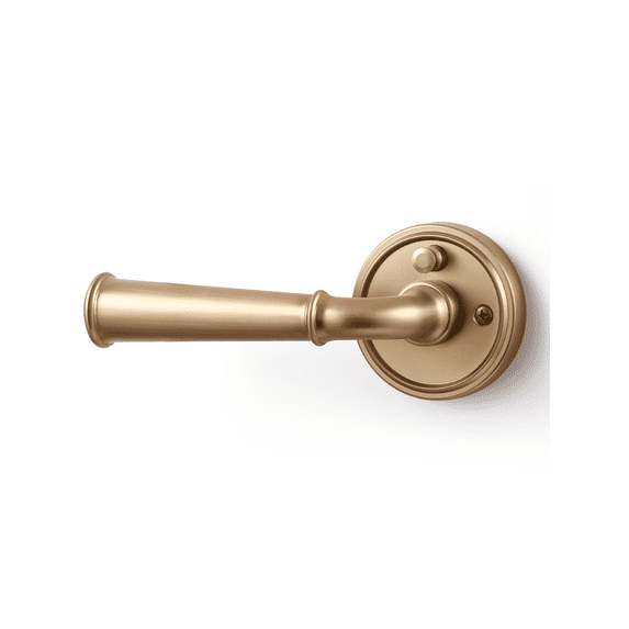 ACEEOCK Champagne Bronze Privacy Door Handle, Interior Bedroom Bathroom Door Lever, Aluminium Alloy Handle Lever