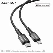 ACEFAST C1-01 USB-C to Lightning Aluminum Alloy Fast Charging Data Cable - Black Premium