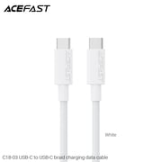 ACEFAST C18-03 USB-C to USB-C Braid Charging Data Cable Seamless Connectivity