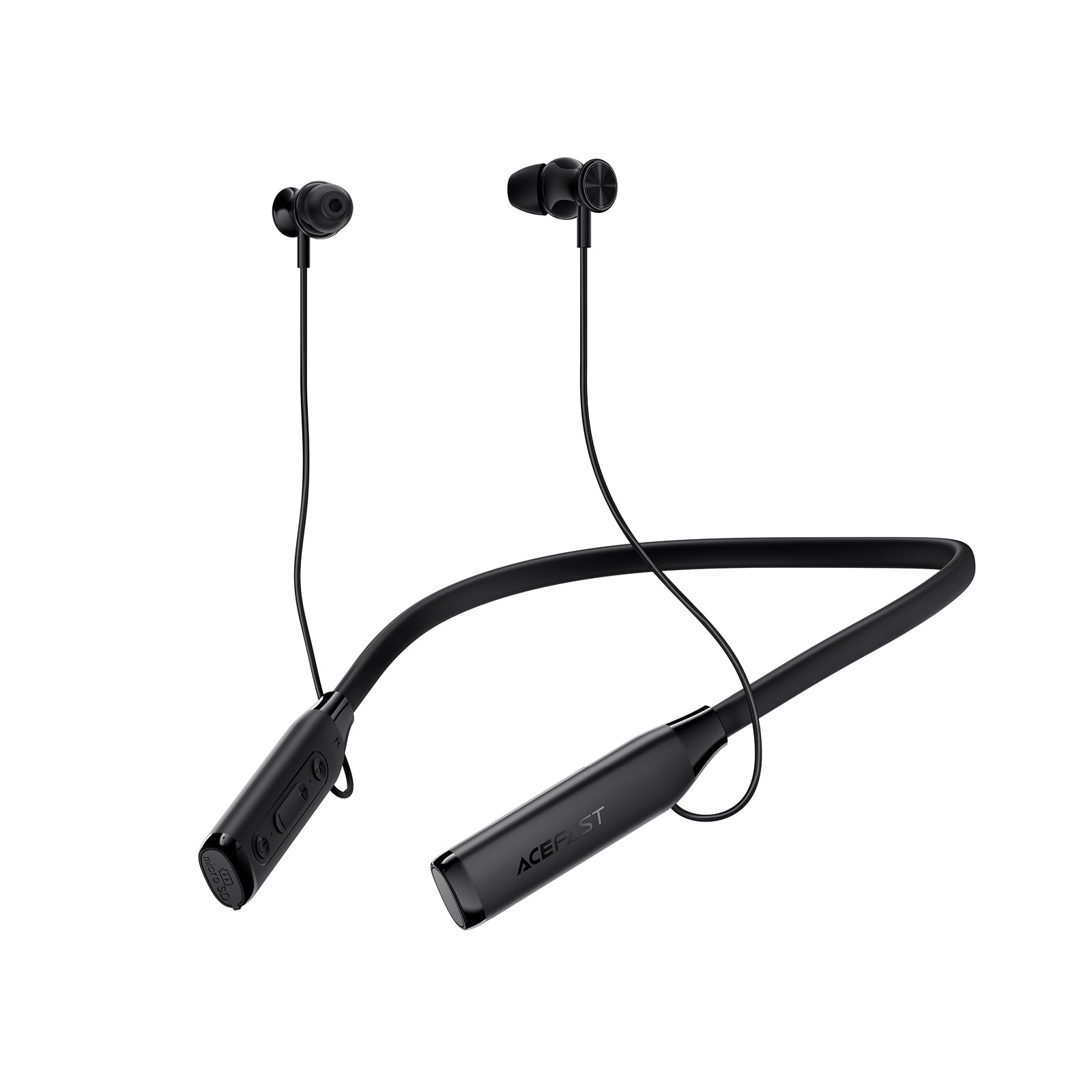ACEFAST Neckband Bluetooth Earphones with LED Display,160H Ultra-Long Battery Life, Bluetooth 5.4 & TF Card Support for Game Sport Work