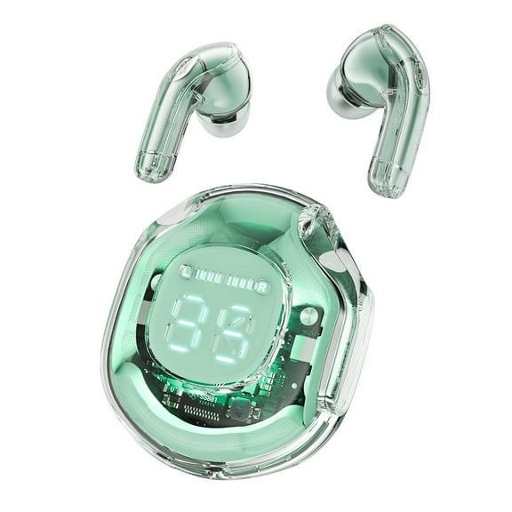ACEFAST TWS Wireless Bluetooth Earbuds Bass Stereo Noise Reduction Headset with Mic in Ear Headphones for Iphone/Android (Mint Green)