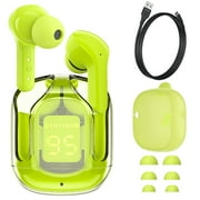 ACEFAST True Wireless Earbuds Bluetooth Headphones Waterproof Stereo Noise Cancelling with Mic and LED Charging Case in Ear Headset for Sport Android/iOS Youth Green