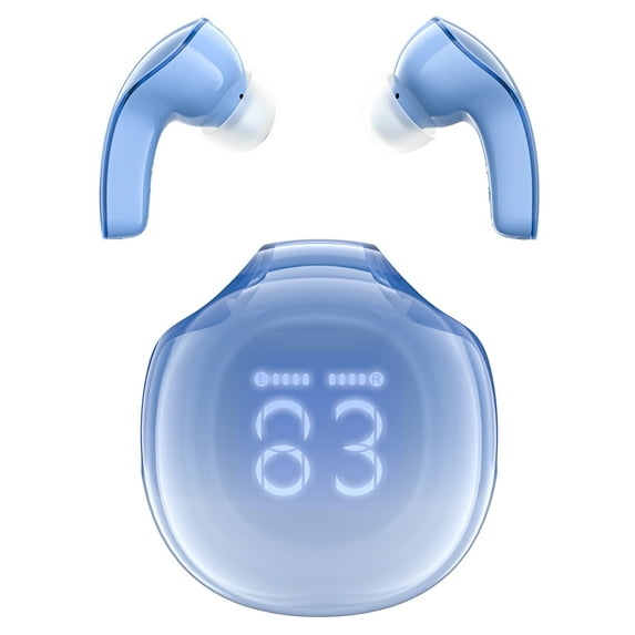 ACEFAST Wireless Earbuds Bluetooth 5.3 Noise Reduction TWS In-Ear Headset with LED Battery Display for Android/iOS ?Blue?