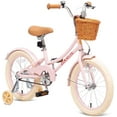thumbnail image 1 of ACEGER 18 Inch Girls Bike with Basket and Training Wheels for Ages 7-12, Pink, 1 of 7