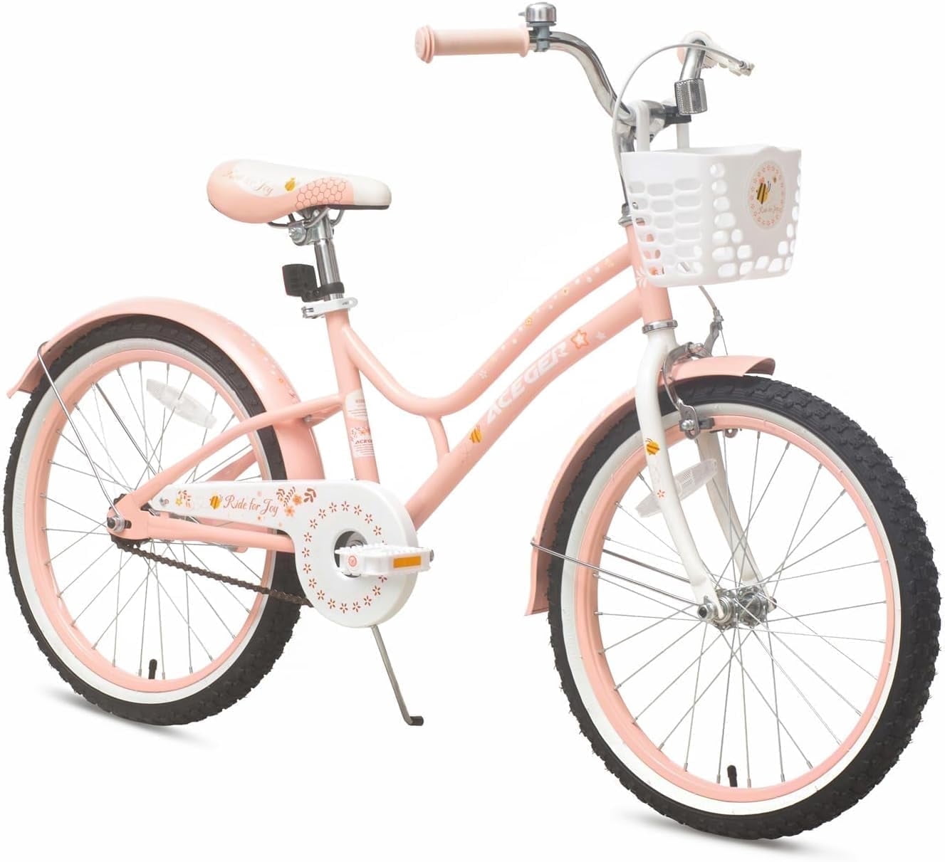 aceger-20-inch-bike-with-basket-for-girls-ages-9-13-pink-walmart