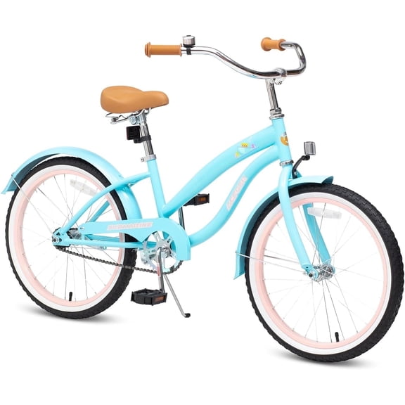 ACEGER 20 Inch Beach Cruiser Bike for Girls Ages 9-13, Blue