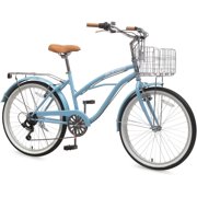 Womens Bike 24 7 Speeds Beach Cruiser Bicycle Commuter City Adult Bike