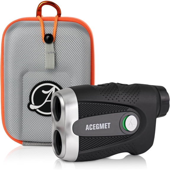 ACEGMET PF2C Golf Rangefinder with Slope, 0.3s Flag Pole Locking Vibration, 1yd Accuracy, 1100 Yards Rechargeable Laser Range Finder Golf with Magnetic, Golf Accessories for Men