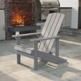 thumbnail image 1 of ACEGOSES 1 PcsFaux Wood Adirondack Chair Weather Resistant for Patio Garden, Backyard,Porches and Indoors,Light Gray, 1 of 5