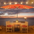 thumbnail image 1 of ACEGOSES 10×6.5ft LED Rectangular Patio Umbrella with UPF50+, Tilt Function and Wind-Resistant Design, Orange, 1 of 9