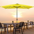 thumbnail image 1 of ACEGOSES 10 x 6.5ft LED Rectangle Outdoor Patio Deck Market Outside Table Umbrellas with Non-Fading Polyester Canopy,Yellow, 1 of 8