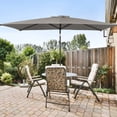 thumbnail image 1 of ACEGOSES 10 x 6.5ft Outdoor Patio Table Umbrella with Non-Fading canopy for Garden and Yard,Gray, 1 of 8