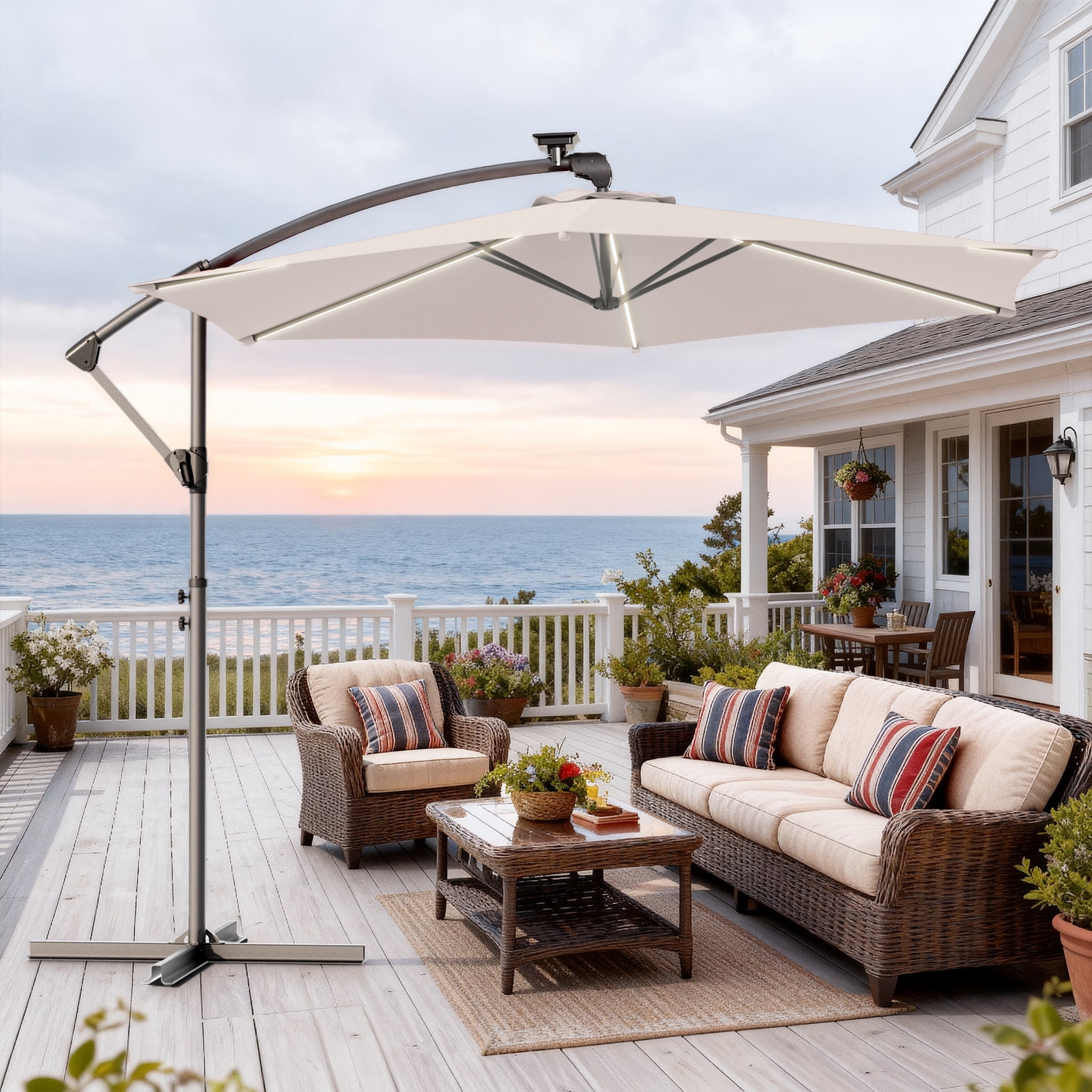 kohl's patio table umbrellas SUPERJARE 13FT Outdoor Umbrella for Patio, Double sided Pool with Fade Resistant Canopy, Large Umbrella for Deck, Market, Backyard White/Circles/Stripes Yes. PYL Snowboard 2025 70Round Color:BLACK
