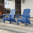 thumbnail image 1 of ACEGOSES 2 Pcs Outdoor Faux Wood Adirondack Chair Weather Resistant for Patio Garden, Backyard, Porches and Indoors,Navy Blue, 1 of 5