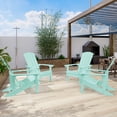 thumbnail image 1 of ACEGOSES 4 Pcs Adirondack Chair Weather Resistant for Patio Garden, Backyard,Porches and Indoors,Light Green, 1 of 5