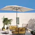 thumbnail image 1 of ACEGOSES 6×9ft Rectangular Patio Umbrella with UPF50+, Tilt Function and Wind-Resistant Design, Beige, 1 of 7