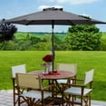 thumbnail image 1 of ACEGOSES 7.5ft Patio Umbrella, Outside Table Umbrellas With Non-Fading Polyester canopy, Anthracite, 1 of 9
