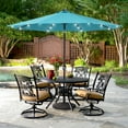 thumbnail image 1 of ACEGOSES 9ft LED Outdoor Patio Deck Solar Light Umbrellas w/ Tilt,Crank and 8 Ribs,Lake Blue, 1 of 8