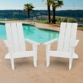 thumbnail image 1 of ACEGOSES Adirondack Chair Outdoor Patio Furniture for Lawn and Backyard,White/2 Pcs, 1 of 9