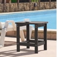 thumbnail image 1 of ACEGOSES Patio Side Table, Adirondack Outdoor HIPS Weather-Proof Square End Table, Brown, 1 of 6