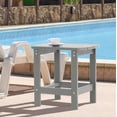 thumbnail image 1 of ACEGOSES Patio Side Table, Adirondack Outdoor HIPS Weather-Proof Square End Table, Light Gray, 1 of 6