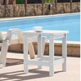 thumbnail image 1 of ACEGOSES Patio Side Table, Adirondack Outdoor HIPS Weather-Proof Square End Table, White, 1 of 6