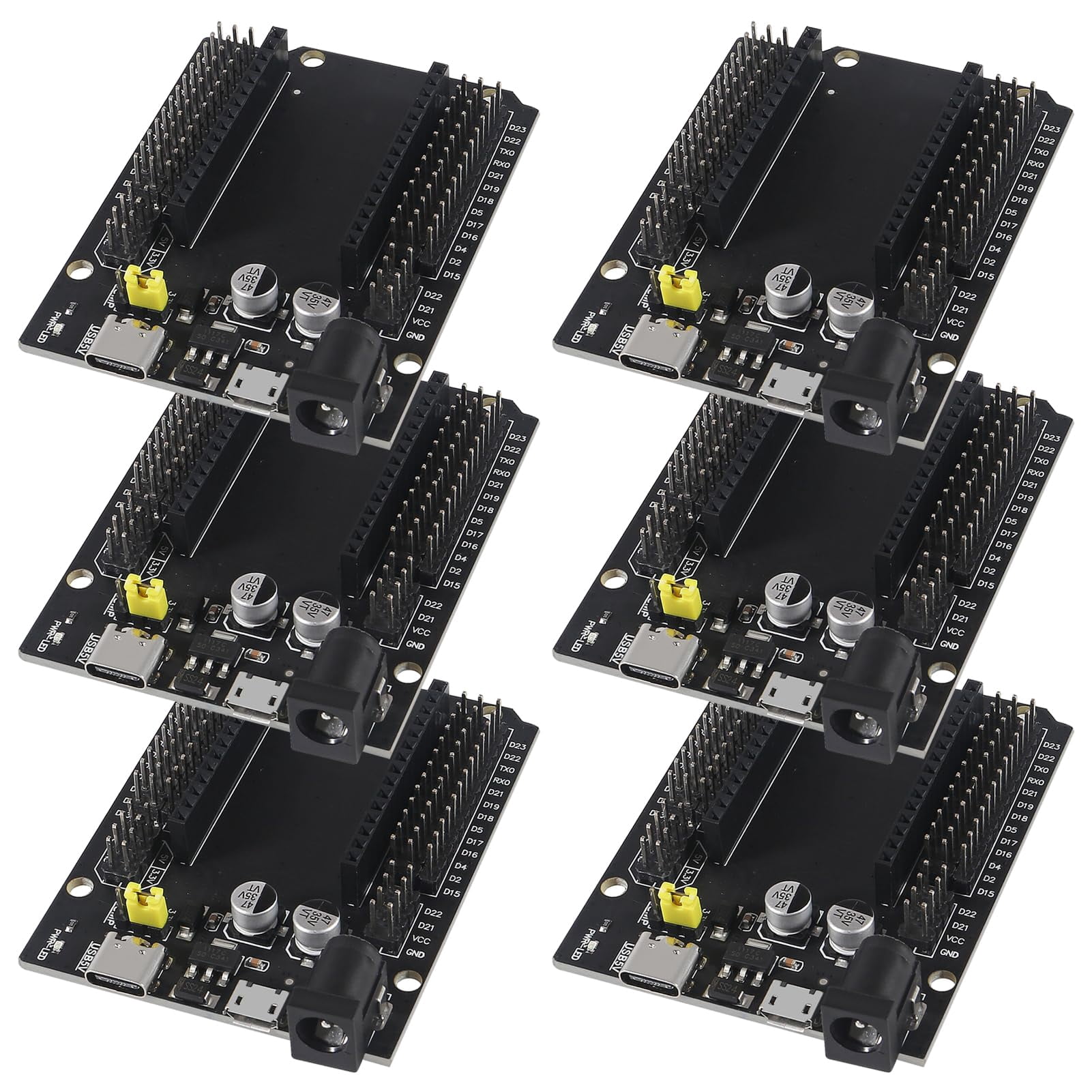 ESP32 Breakout Board Binghe 2 Pièces - Extension GPIO 1-en-2 Pour ESP32 38 Broches 22.5mm